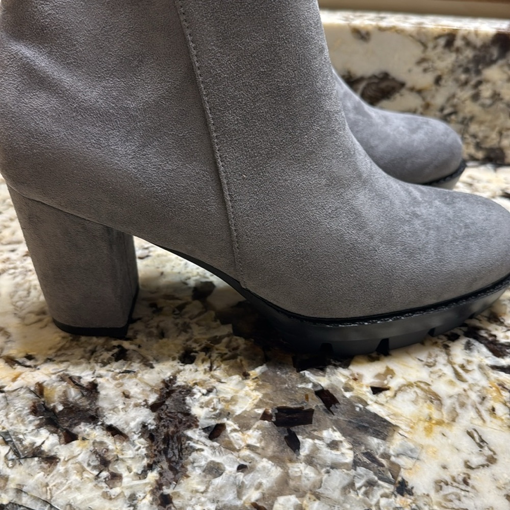Jabasic High Heel Booties Grey 8.5 - Picture 4 of 8